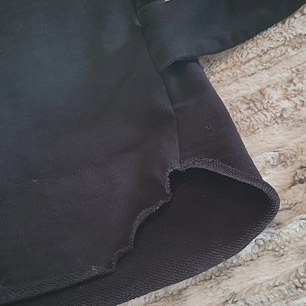 H & M Women's Black Sweatshirt with waist ties - Picture 6 of 6